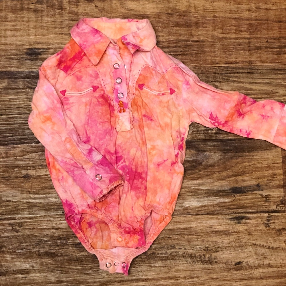 Wrangler Girls long sleeved onsie